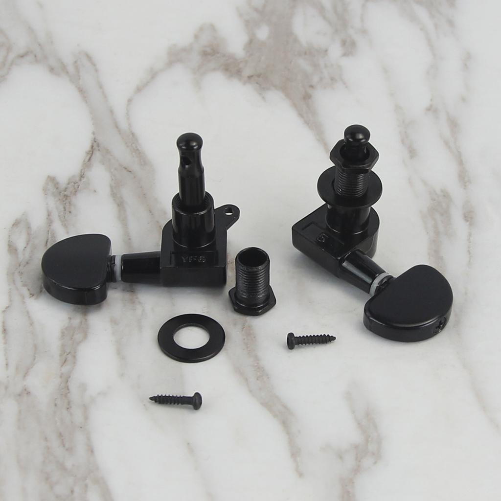 FLEOR Set of 3L3R Acoustic Guitar Tuning Keys Pegs Sealed Machine Heads Tuners Guitar Parts