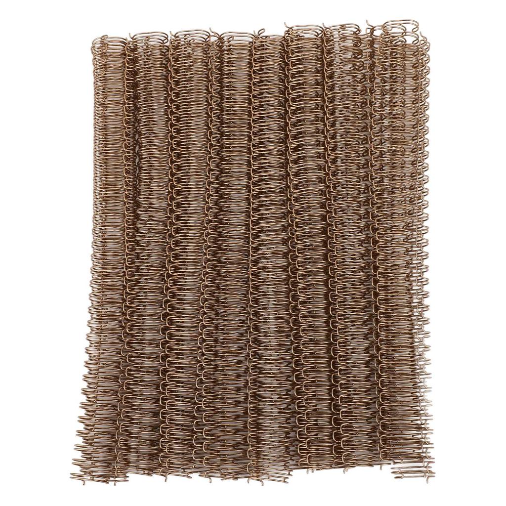 100 st 9/16 tum Trådbindningsryggar 120 Blad Kapacitet Spiral Dubbelögla Bindning Tvillingögla Trådar Co