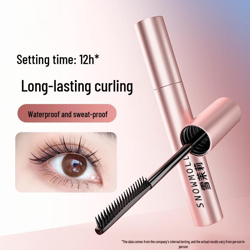 

SNOWMOLLY Waterproof Smudge-Proof Slender Curling Mascara, Black Brown, Long-Lasting, Non-Transfer