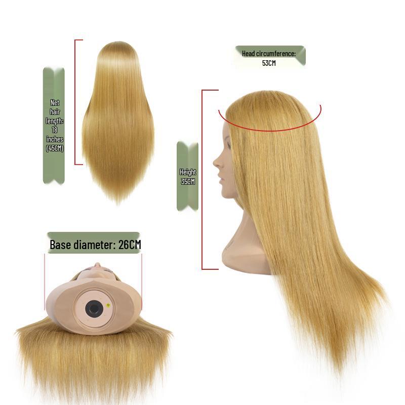 Mannequin Head with Shoulders for Barbering, Updos, and Wig Styling Practice