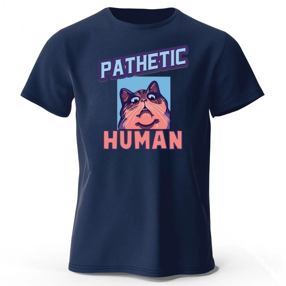 Funny Fun Cat Casual Pure Cotton Short Sleeved Men/women Comfortable Loose Fit Plus Size Running Fitness Sports T-shirt Tops