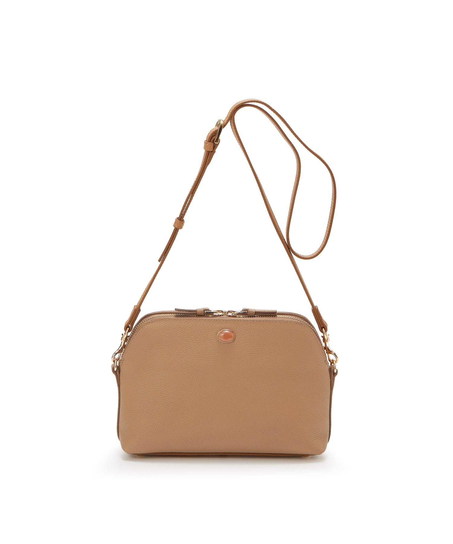 

Mini Embossed Leather Shoulder Bag Gemdrops 501140009100 Camel [TOPKAPI] Women s