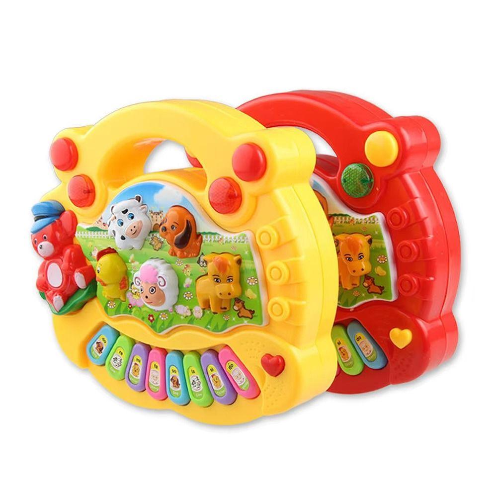 Plastic Kids Piano Keyboard Toy Lights Sounds Kids Electronic Piano Toy  Children Preschool