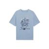 Li Ning Sports Trendy Collection T Shirt Men's Soft Gray Blue AHSS753-2