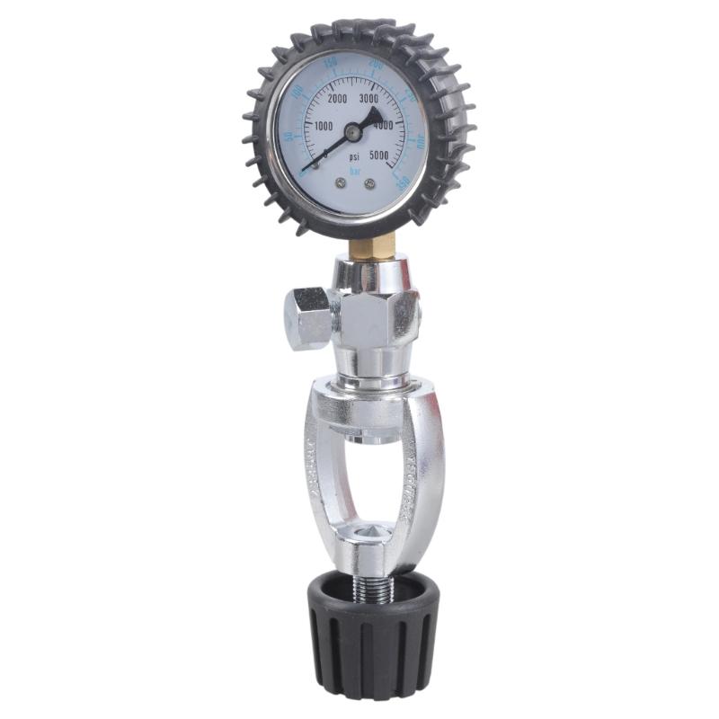 Air Tanks Pressure Checker, Scubas Diving Pressure Gauge Strong Accessory Equipment 5000PSI Air Tanks Pressure Checker