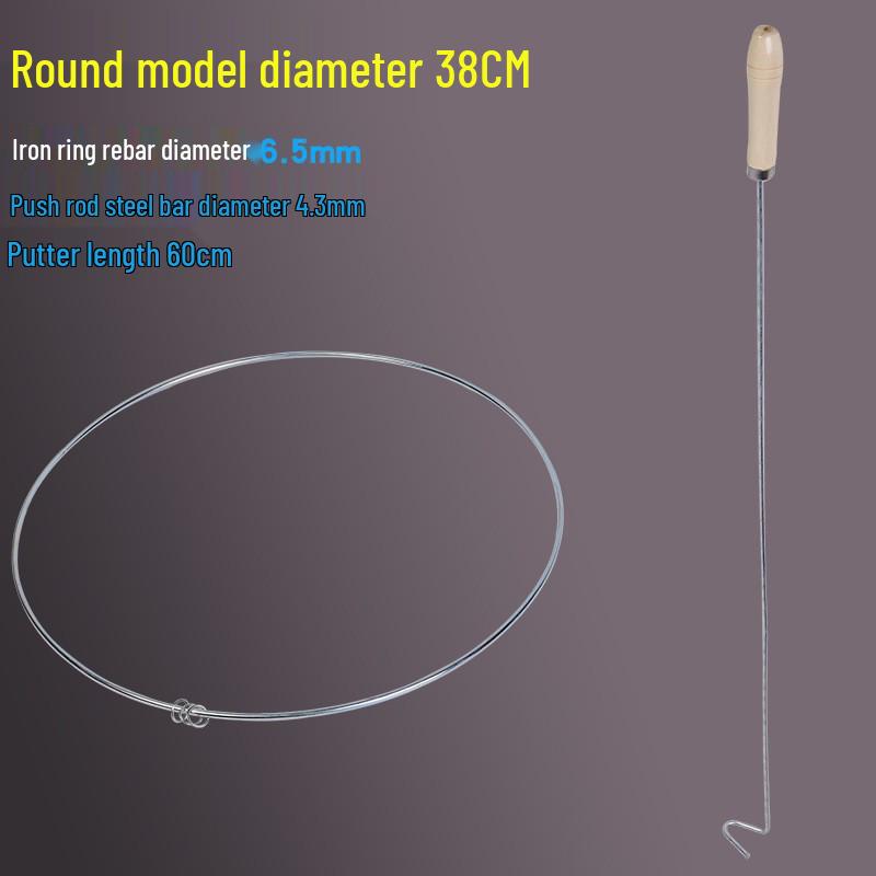 

Красочный Утолщенный Железный Катящийся Обруч Игрушка - 38см и 50см - Ручной Толчок Воспоминание о Детстве