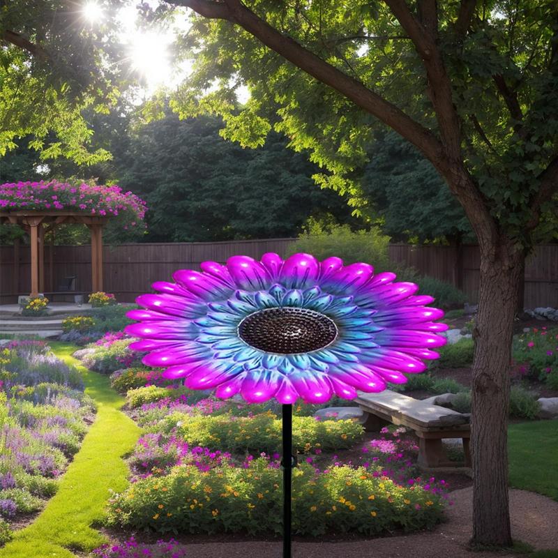 Bird Feeders For Outside Flower Bird Feeder Garden Bath Tray Waterer Metal Flower Birdbaths For Yard Lawn Decor Outside House