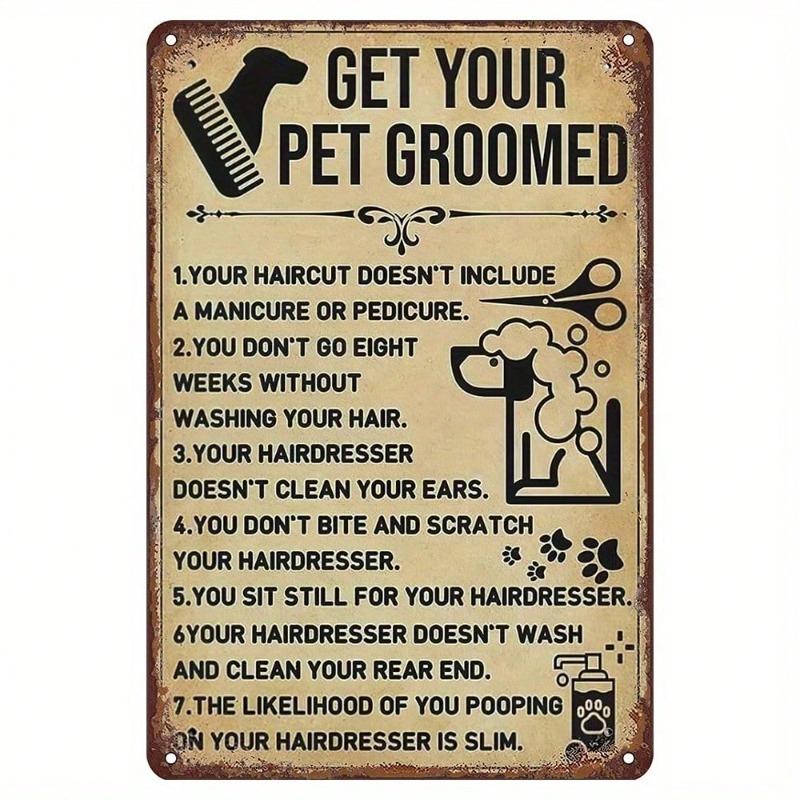 Decorative Metal Wall Sign 20x30cm
