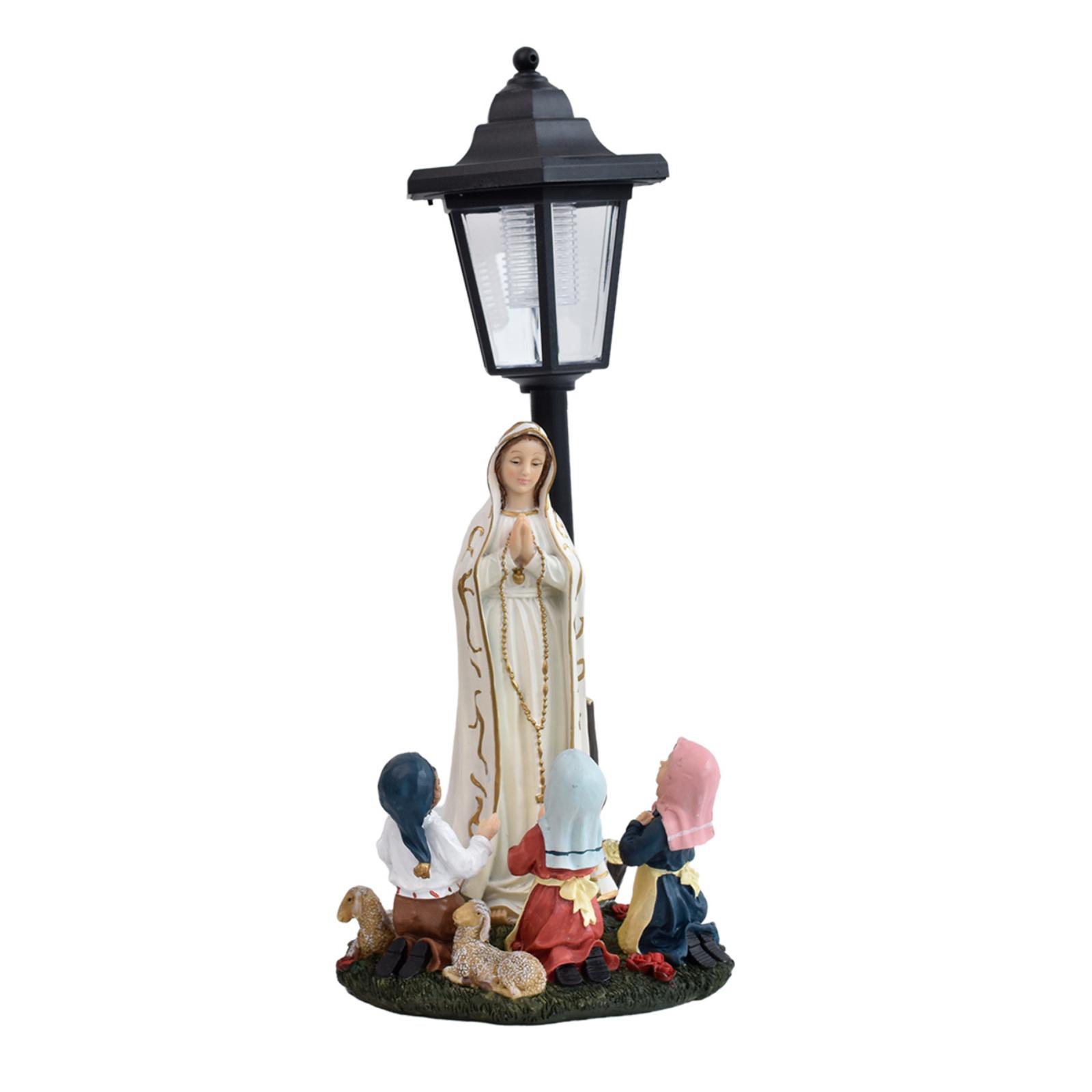 

Фігурка Статуя Сонячна Вулична Лампа Подвір я Сад Смоляна Скульптура Світло One Size