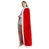 Fur Ball Decor Hooded Flurry Trim Lace-up Christmas Cloak Women Long Type Thick Warm Xmas Cape Party Costume