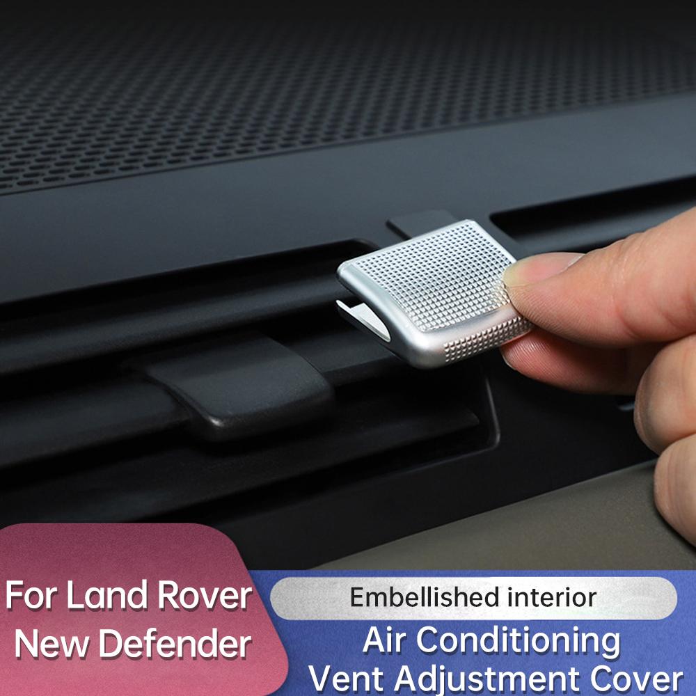 For Land Rover Defender 2020 -2025 Car Front and Rear Air Conditioning Vent Adjustment Lever Cover Interior Decorative Sequins XS4