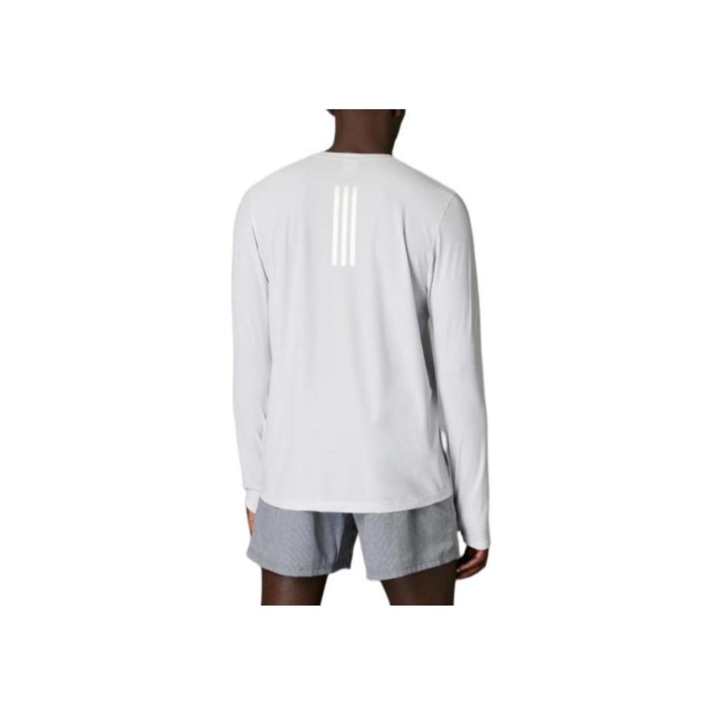 Adidas Boston Marathon 2025 Own The Run Long Sleeve Tee Men Tops Gray JP3285