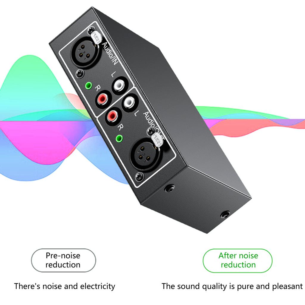 Bidirectional RCAs Audios Switches 4 In 1 Out Noiseless HiFi Stereo Splitter Box for Headphones and Game Consoles