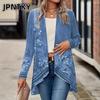 JPNTKY Women's Vintage Casual Autumn Winter Long Sleeve Jackets & Coats