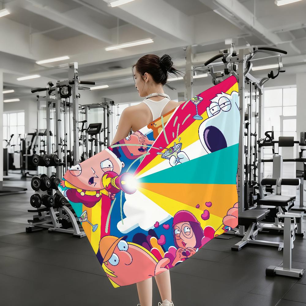 Cartoon F-Family G-Guy Towel Quick Drying Beach Towels Are Suitable For Swimming Pools Camping Yoga And The Gym