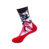 1 Pair Unisex Painting Style Crew Women Street Wear Skateboard Sport Cycling Designer Socks Cotton