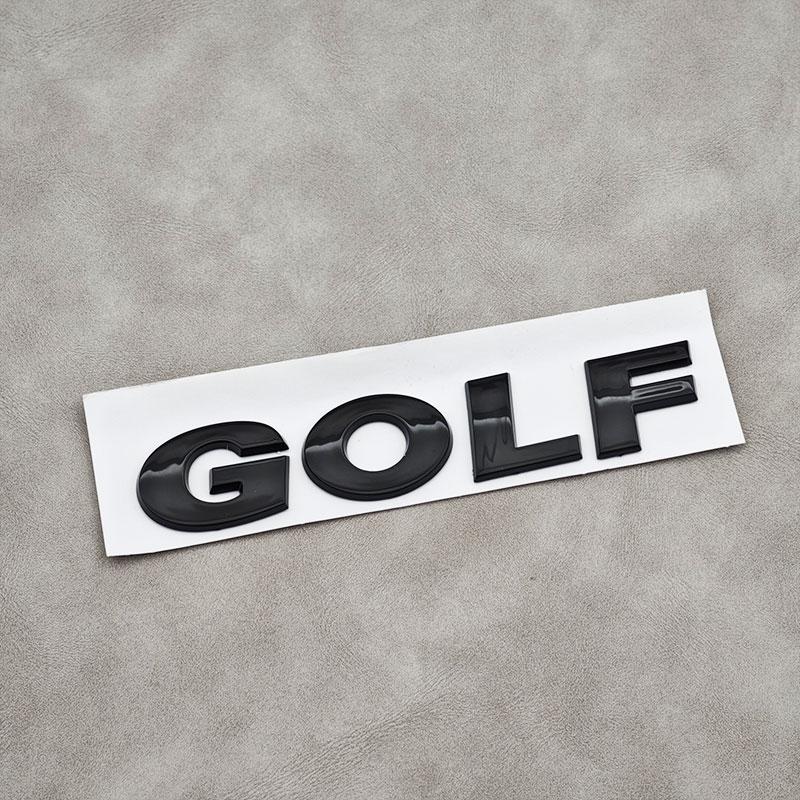 

VW GTI GOLF 2026 Hot For VW VOLKSWAGEN 3D ABS Chrome Black Logo GOLF Emblem Letters Sticker Car Rear Trunk Badge For Volkswagen