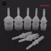5Pcs Plastic Flexible Hose Two-way Head Connector Reducer Fitting Adapter For Water Pipe Repair Garden Aquarium Laboratory