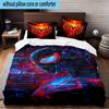 3PCS Red Spider Art Bedding Set,Including 1pc Duvet Cover And 2pcs Pillowcases Perfect for Bedroom, Dormitory, Fan Christmas Gift