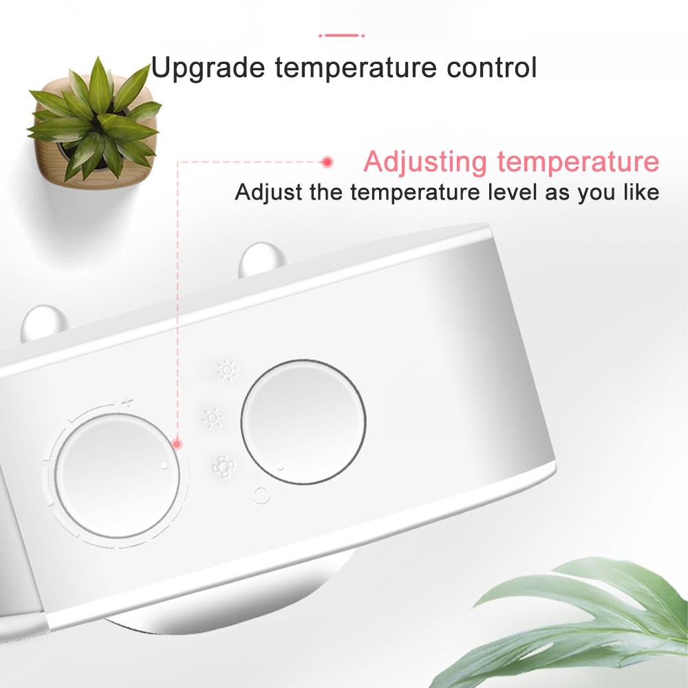 2000 W Mini-Heizlüfter, energiesparende elektrische Heizungen, für Zuhause, Innenbereich, Tisch, tragbarer Wärmer, leise Heizungen, Temperaturregelung, Upgrade 220 V