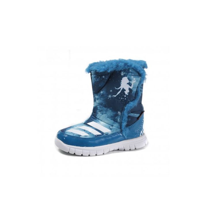 Adidas Disney X Frozen Mid I Ανθεκτικά Ζεστά Παπούτσια Περιπάτου με Ψηλό Πάτο Παιδικά Παπούτσια Μπλε AQ3656