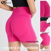 Women's Seamless High Waist Yoga and Running Shorts - Quick Dry, Peach Lift Fit