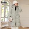Xue Zhong Fei Women's Long Hooded Winter Down Jacket