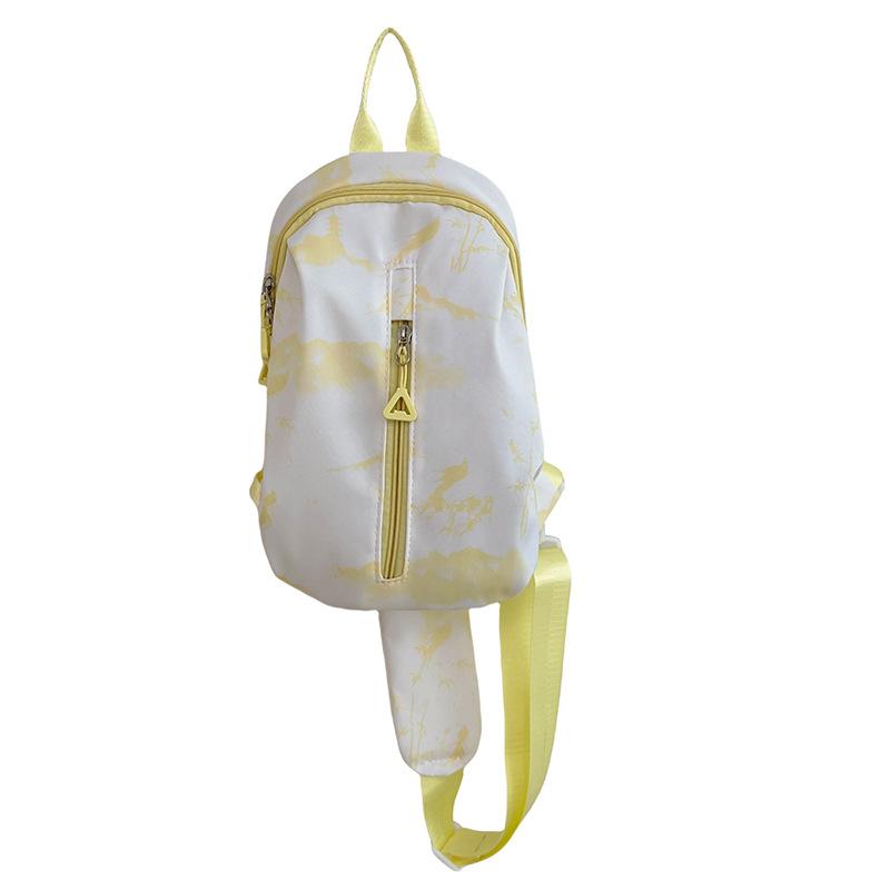 

Korean version of fashion breast bag tie-dye niche design messenger bag ins simple and versatile women s bag small fresh girl breast bag with pendant жовтий