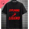 Funny Zipline This Is How I Fly Ziplining Graphic TShirt Pure Cotton Round Neck Short Sleeve Casual Sports Outdoor Tshirt