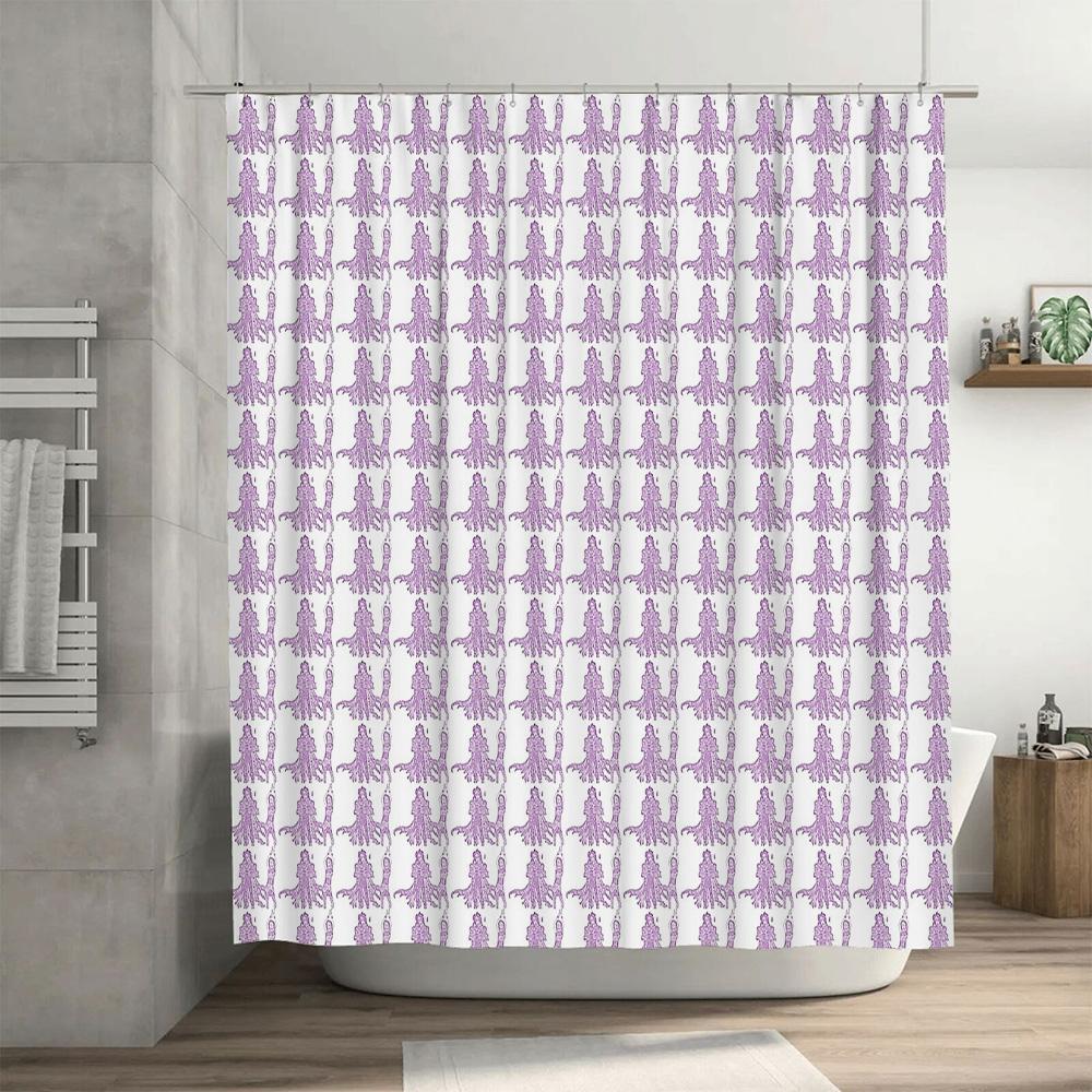 Bathroom Shower Curtain Tropical Ocean Sea Turtle Fish Waterproof Decor Modern Farmhouse Coastal Home Textile Accessories
