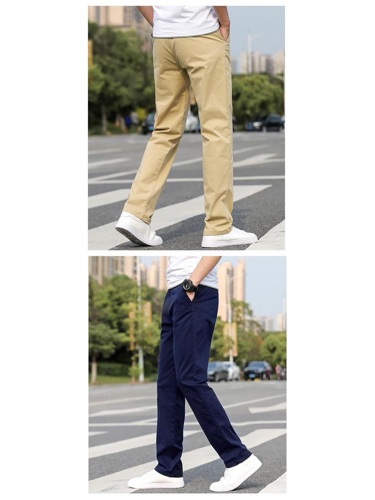 Herren Stretch Slim Fit Straight Leg Hose - Modische, vielseitige Freizeitbekleidung
