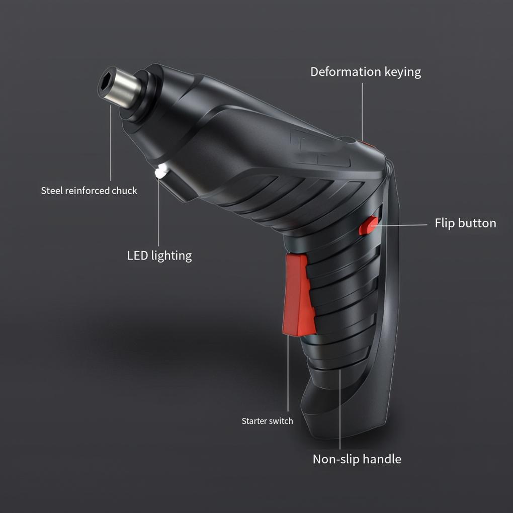 Portable Power Tool For Quick And Easy Screwdriving Electric Screwdriver Rechargeable LED Light