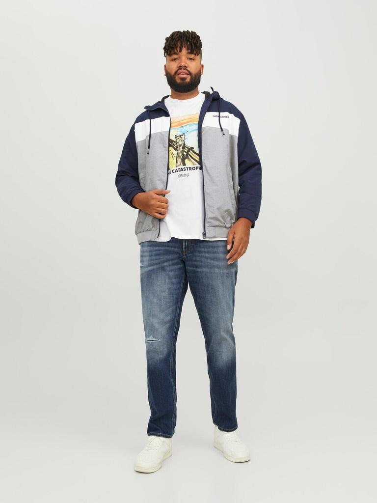 Winter Jacket Jack & Jones Rush Plus Bomber Jacket (12243517) Jjerush Hood Noos Pls (12243517) Navy Blazer
