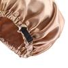Women Sleeping Cap Satin Hair Bonnet Adjustable Elastic Wrap Sleep Hat Double Layer Hair Care Sleeping Cap for Curly Long Hair