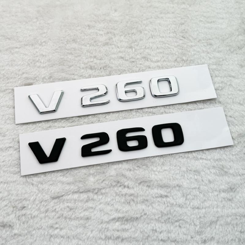 ABS-Emblem mit 3D-Buchstaben V200d V220d V250d V300d für Mercedes Benz V-Klasse, Auto-Kotflügel-Abzeichen, Plakette c