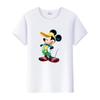Casual Disney Cartoon Minnie Summer Blouses Men T-shirt White 2000s Tees Women Tshirt Ladies Mickey Mouse Tops Oversized Clothes