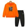 Boys Girls Hooded Spors Sets Kpop Demon Hunters Print Hoodie Fleece Sweatshirt Jacket 2pcs pullover+Pant Kids Boutique Clothes