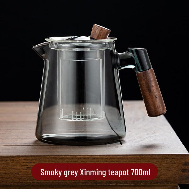 ZISIZ Heat-Resistant Glass Side-Handle Teapot