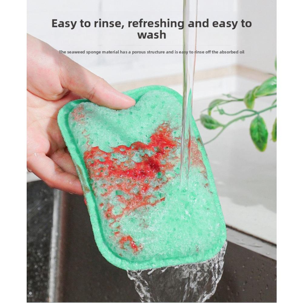 Colorful High Foam Seaweed Sponge for Kitchen Cleaning, Dishwashing Sponge Block, Honeycomb Porous Sponge, Scouring Pad, Magic Wiping