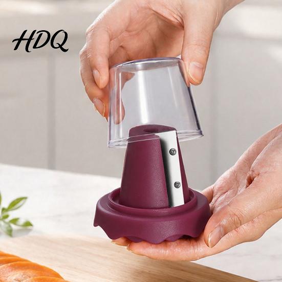 Kitchen Gadget for Garnishing Spiral Vegetable Curler Stainless Steel Blade Handheld Twister Creative Culinary Rotatable Fruit Cutter Carrots