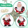 3 Pieces Christmas Miniature Figurine with Gift Bag Xmas Sculpture Christmas Decoration for Indoor Outdoor Bedroom Farmhouse