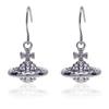 High-Fashion 3D Laser Color Saturn Rivet Earrings