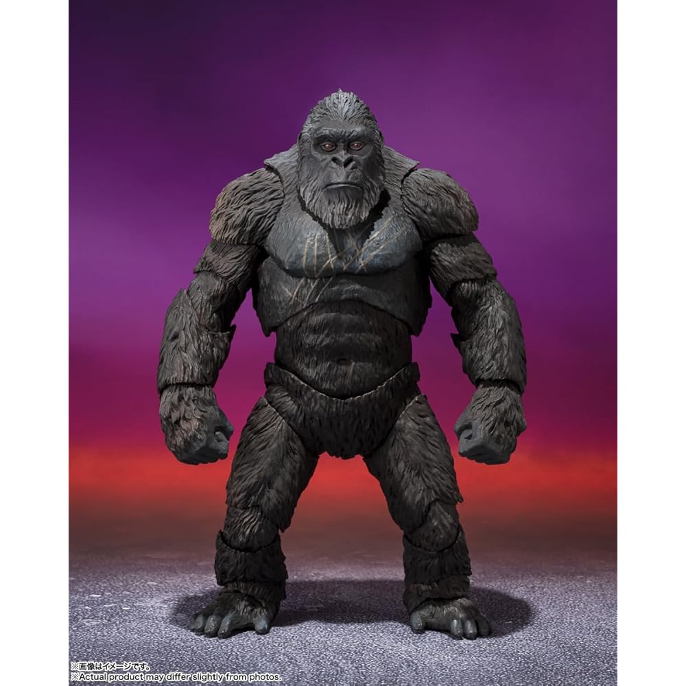 TAMASHII NATIONS S.H. MonsterArts Kong Figure 145mm ABS PVC Painted Action Toy Godzilla x Kong: The New Empire