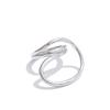 Yhpup Size 7 Fashion Creative Geometric Finger Fashion Ring Rust Proof Attractive Stainless Steel Arrivals Jewelry