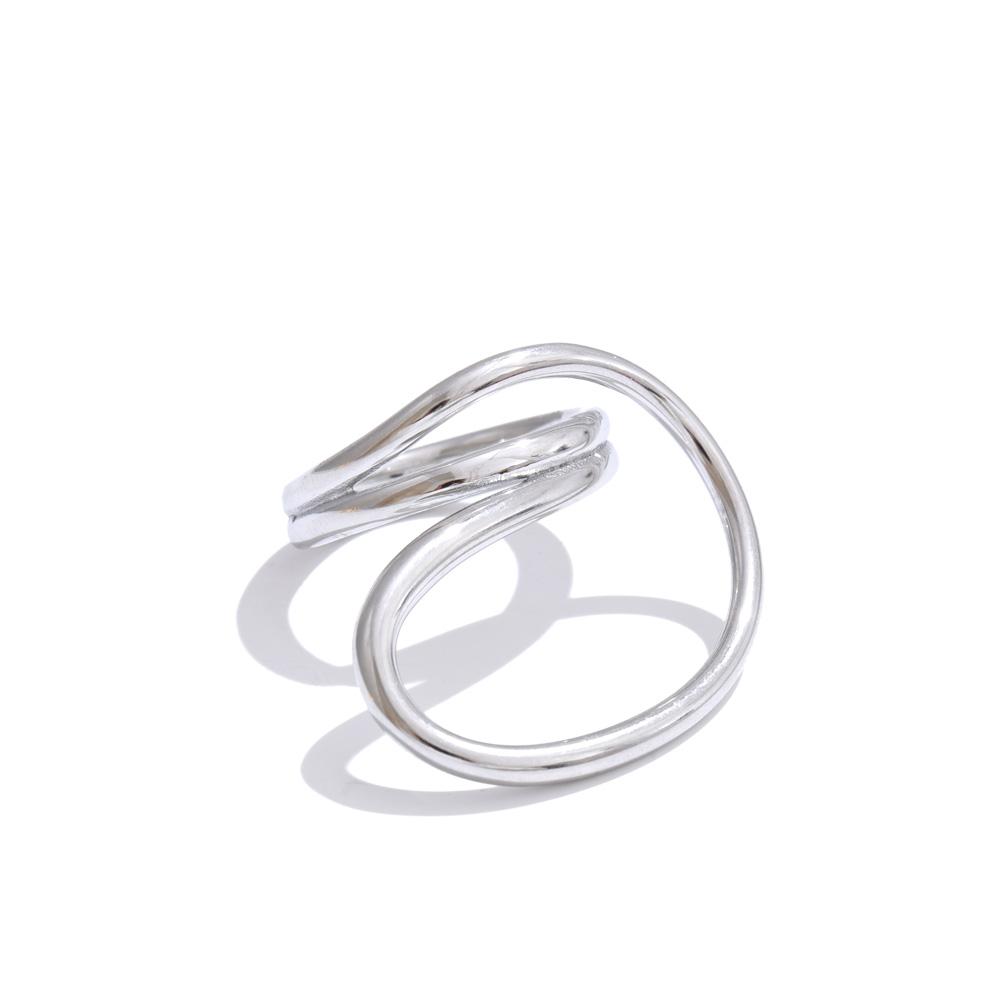 

Yhpup Size 7 Fashion Creative Geometric Finger Fashion Ring Rust Proof Attractive Stainless Steel Arrivals Jewelry 7