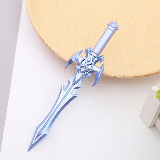 2Pcs Ancient Swords Shape Gel Pen with Black Ink Martial Arts