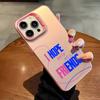 F-Fluorescent iridescent couple patterns Phone Case For iPhone 17,16,15,14,13,12,11,Pro Max,Plus Candy Silver Cover