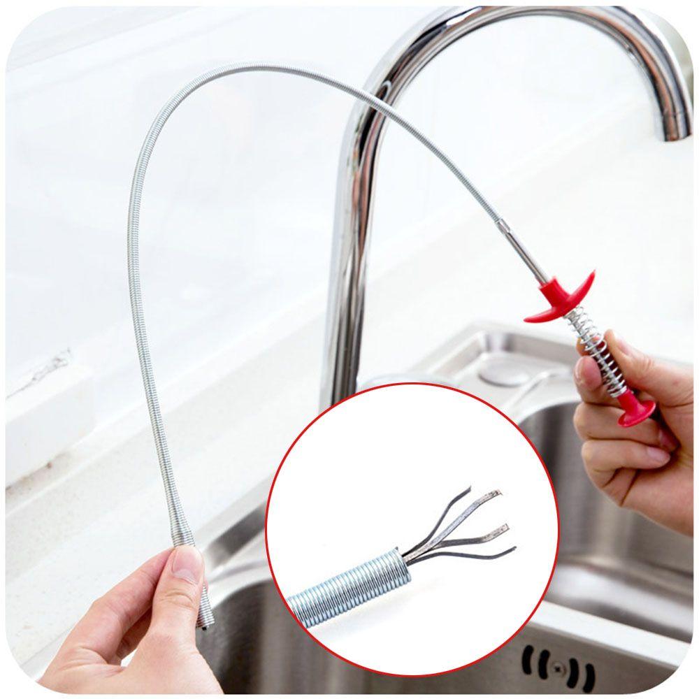 Sewer Pipeline Dredge Device Cleaning Gripper Drain Cleaning Tools Clean Hook Hair Cleaner Remover