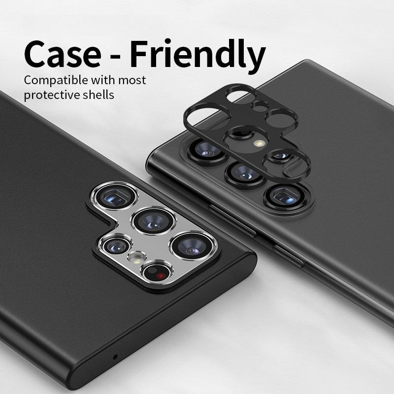KALEBOL KLB-LPC005 For Samsung Galaxy S25 Ultra Hollow Lens Protector Aluminum Alloy Phone Camera Bezel Cover