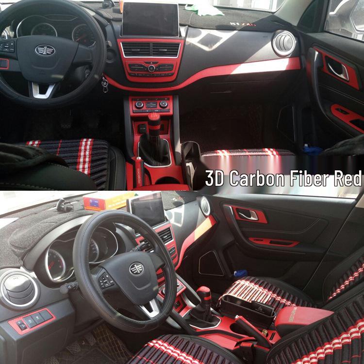 17-18 FAW Besturn X40 Carbon Fiber Gear Console Interior Sticker